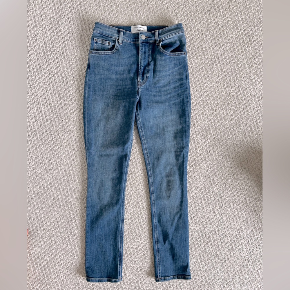 Reformation Destin wash jeans, skinny, size 27, high waist, no signs of wear